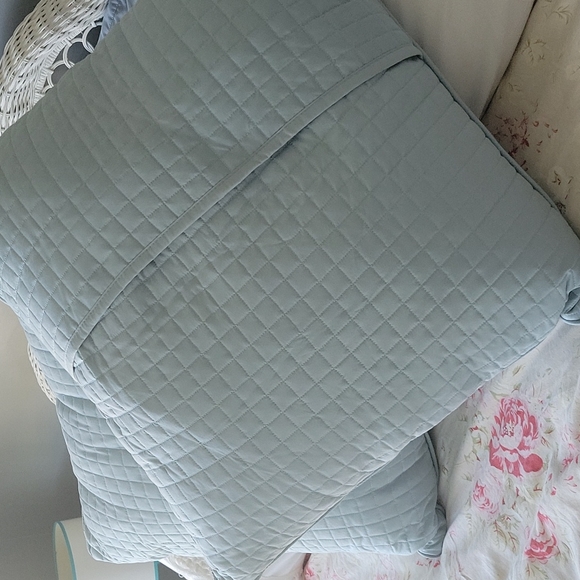 Pair Baby Blue Pillow Shams - Picture 4 of 5